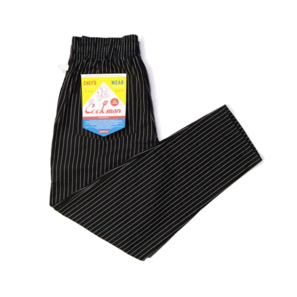 Chef Pants Reflective Stripe Black